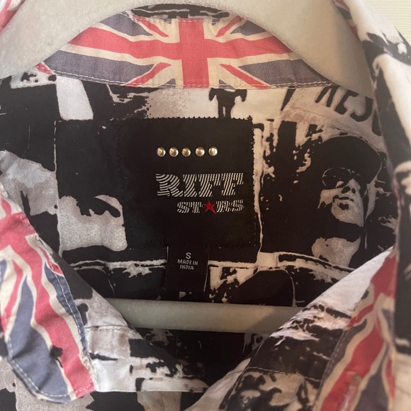 Rolling Stones Live In Concert Button Down. RARE. EUC. Small. - Picture 2 of 4